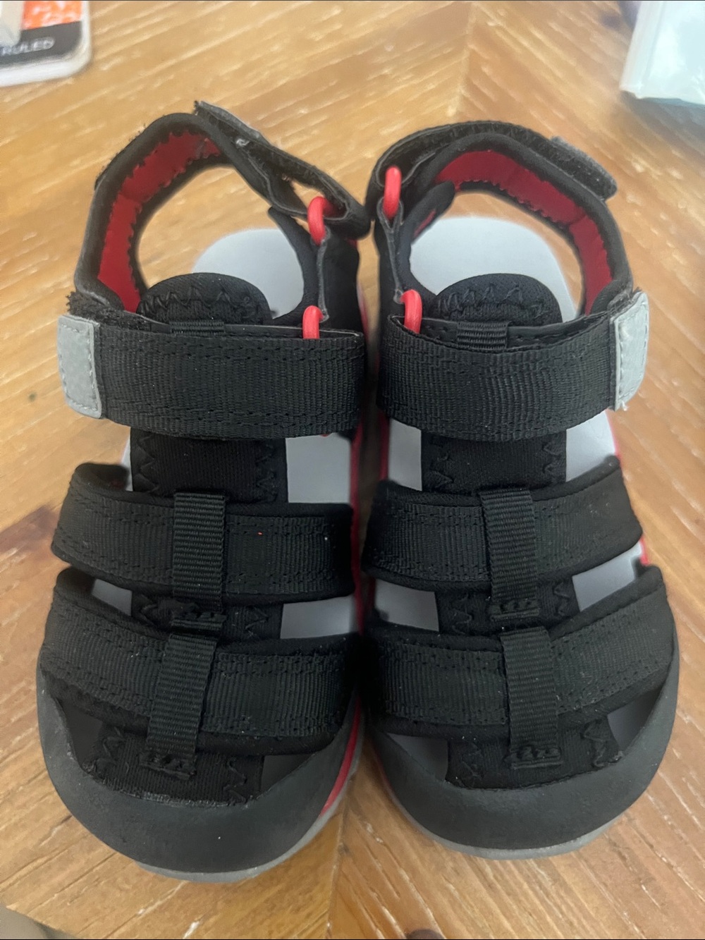 Kids Black & Red Active Sandals SEE KAI RUN  8 sandals toddler